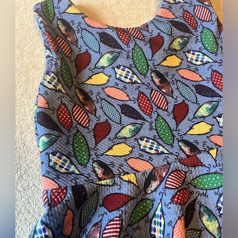 Boutique brand peplum top, Christmas light design. Toddler sz 3T - Picture 2 of 4
